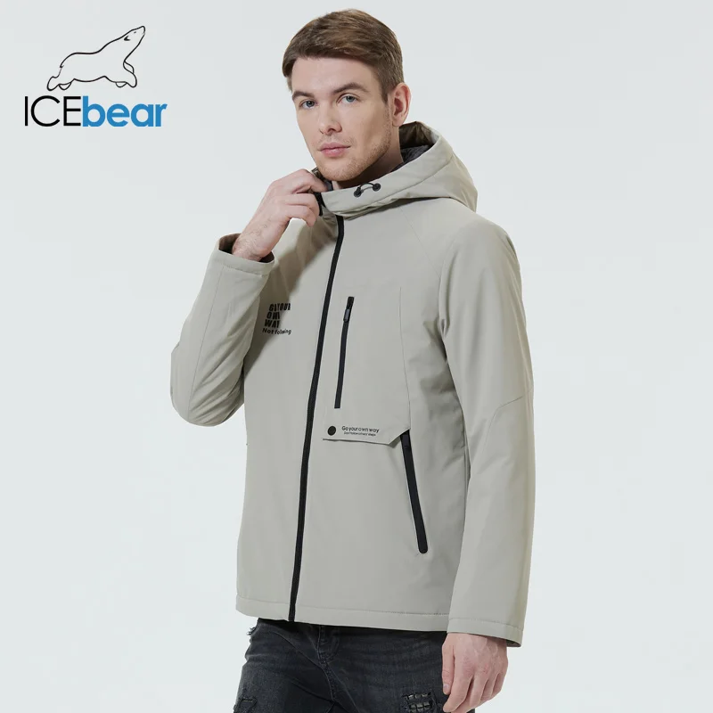 

ICEbear 2022 Men's coats spring fashion jacket with a hood high-quality men's brand clothing MWC22763I