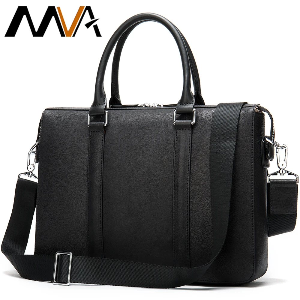 Men Briefcase Bag Men's Bag Genuine Leather Briefcases Man Business 13.3inch Laptop Handbags For Men lederen tas mannen    13330