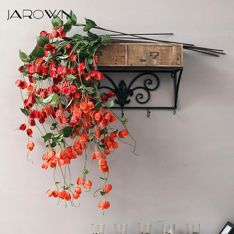 JAROWN искусственный цветок фонарь лоза Свадебный потолок DIY букет декоративное