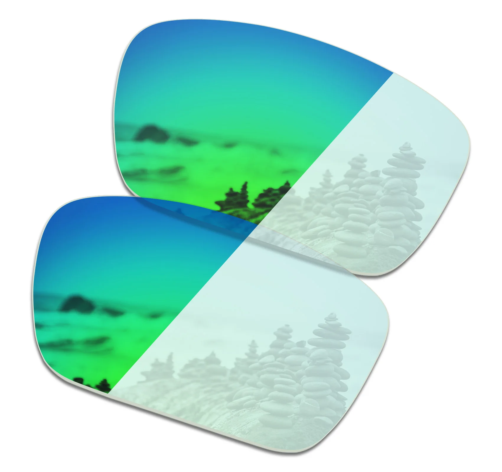 

SmartVLT Sunglasses Replacement Lenses for Oakley Fuel Cell - Eclipse Green Photochromic
