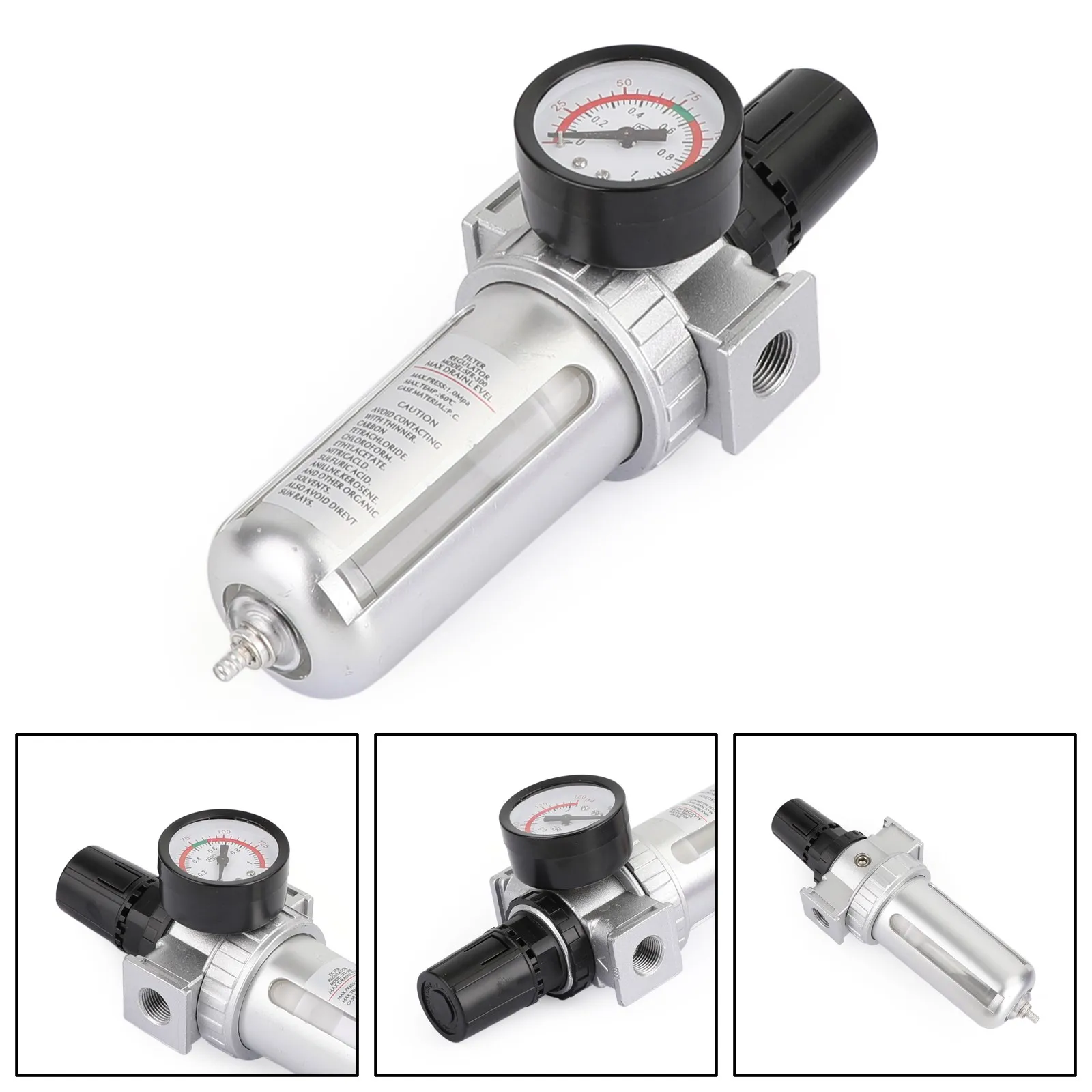 

Areyourshop воздушный фильтр Регулятор Давления Компрессор воздушные инструменты HVLP распылитель масло ловушка для воды