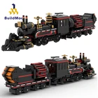 Конструктор Строительная Машина BuildMoc Back to the Future, поезд, строительные блоки, игрушки для детей
