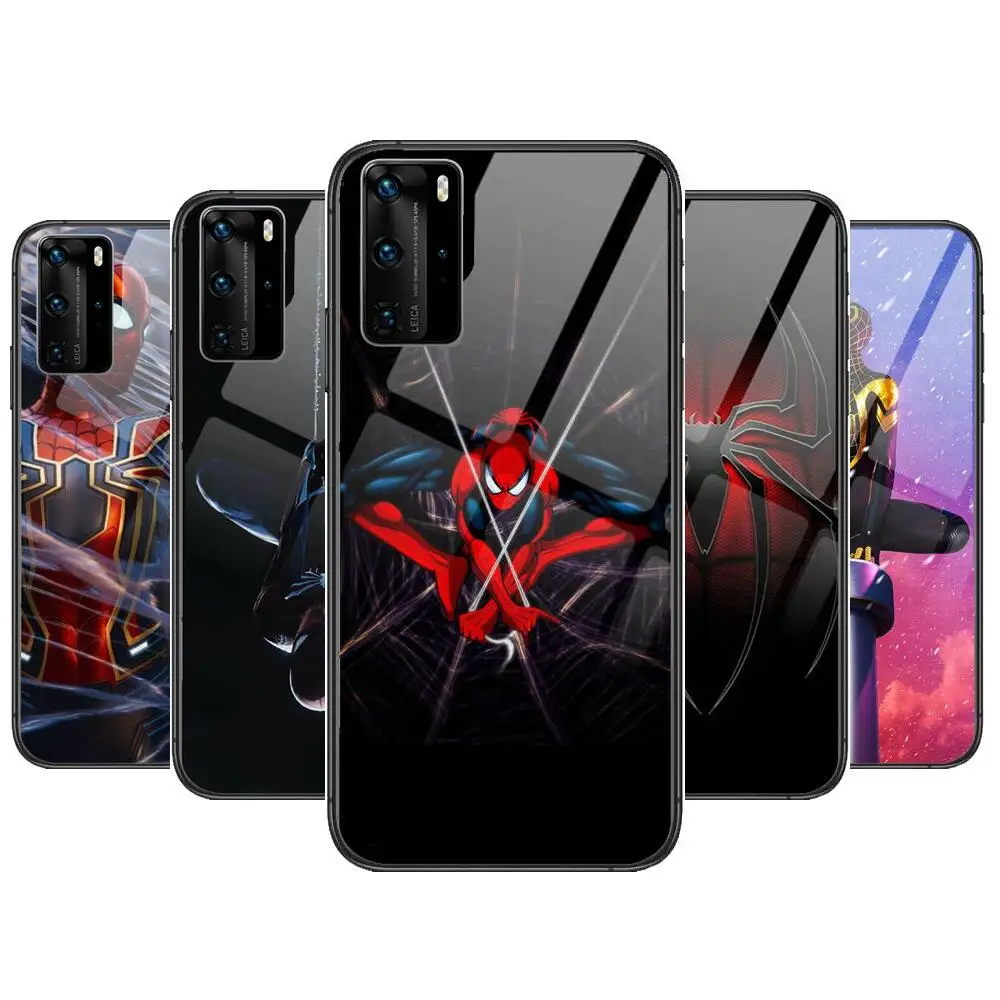 

Superhero spiderman Phone Case For Huawei P 40 30 20 10 9 8 Lite E Pro Plus Black Etui Coque Painting Hoesjes comic fas