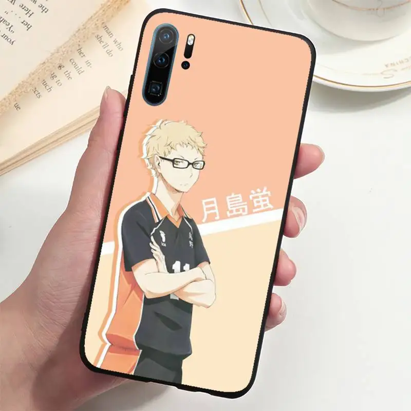 

tsukishima kei Haikyuu anime series Phone Case For Huawei P20 P30 P40 lite Pro P Smart 2019 Mate 10 20 Lite Pro Nova 5t