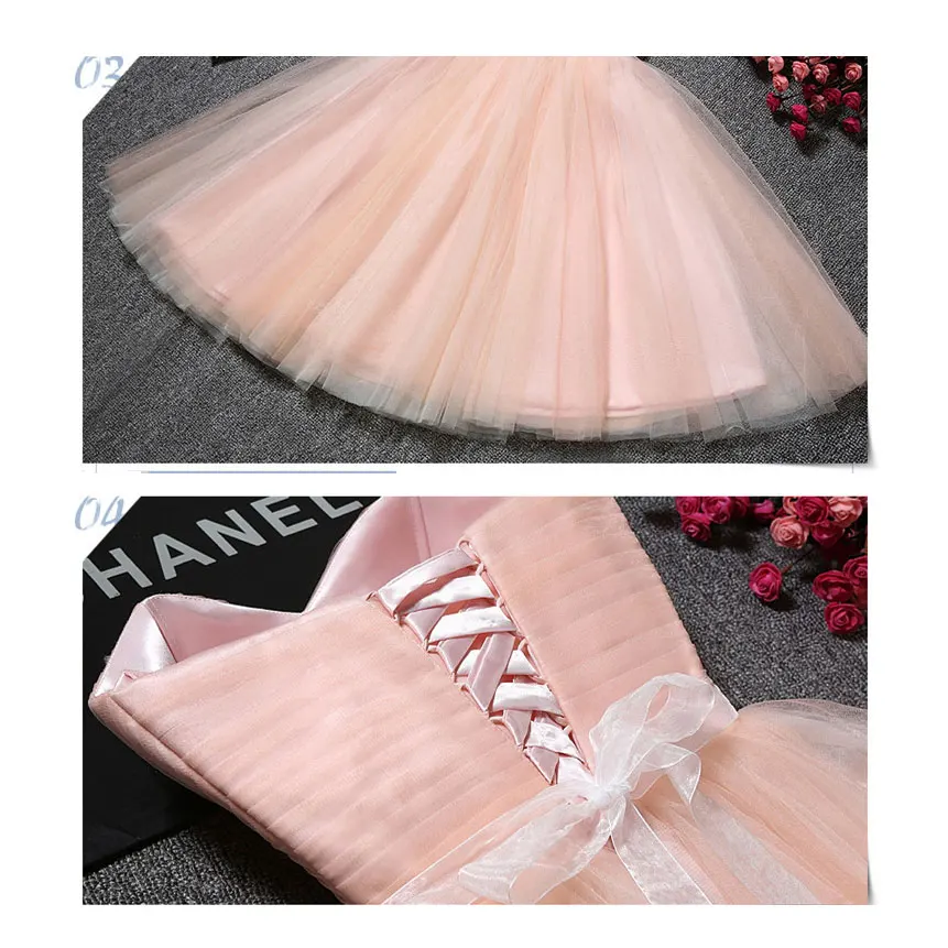 

Short Bridesmaid Dresses Strapless Tulle Party Dress For Wedding 2021 Vestido de dama de honor