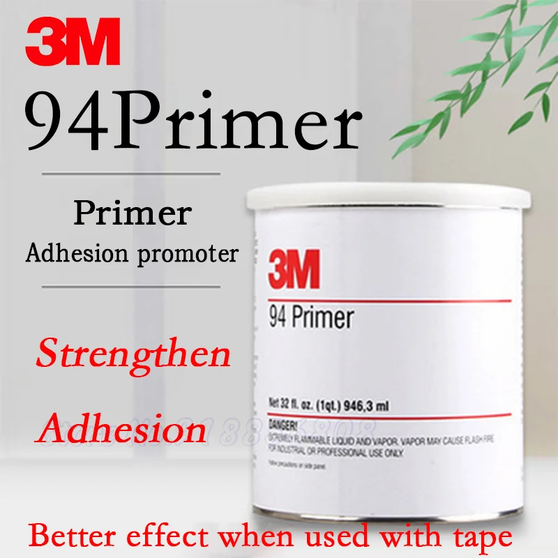 

3M 94 Primer Industry Building Car Double Sided Tape Adhesion Promoter 946.3ML & 10ML Genuine Better Effect When Used With Tape