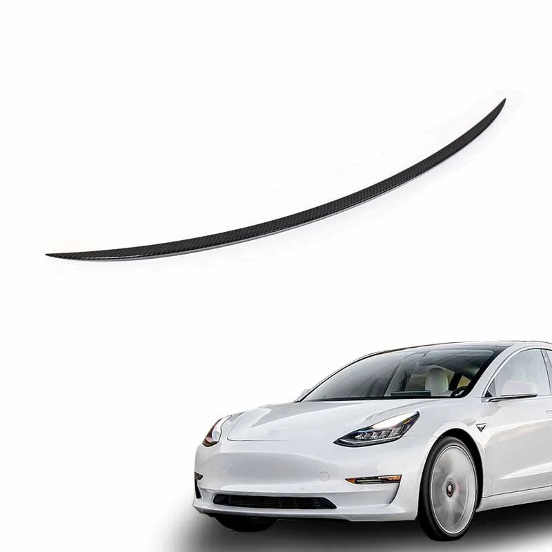 

Подходит для модифицированного заднего спойлера Tesla Model 3 из углеродного волокна и декоративного водного крыла