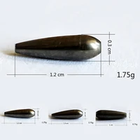 one piece tungsten bullet worm weight flipping weight fishing sinker lure fishing accessories