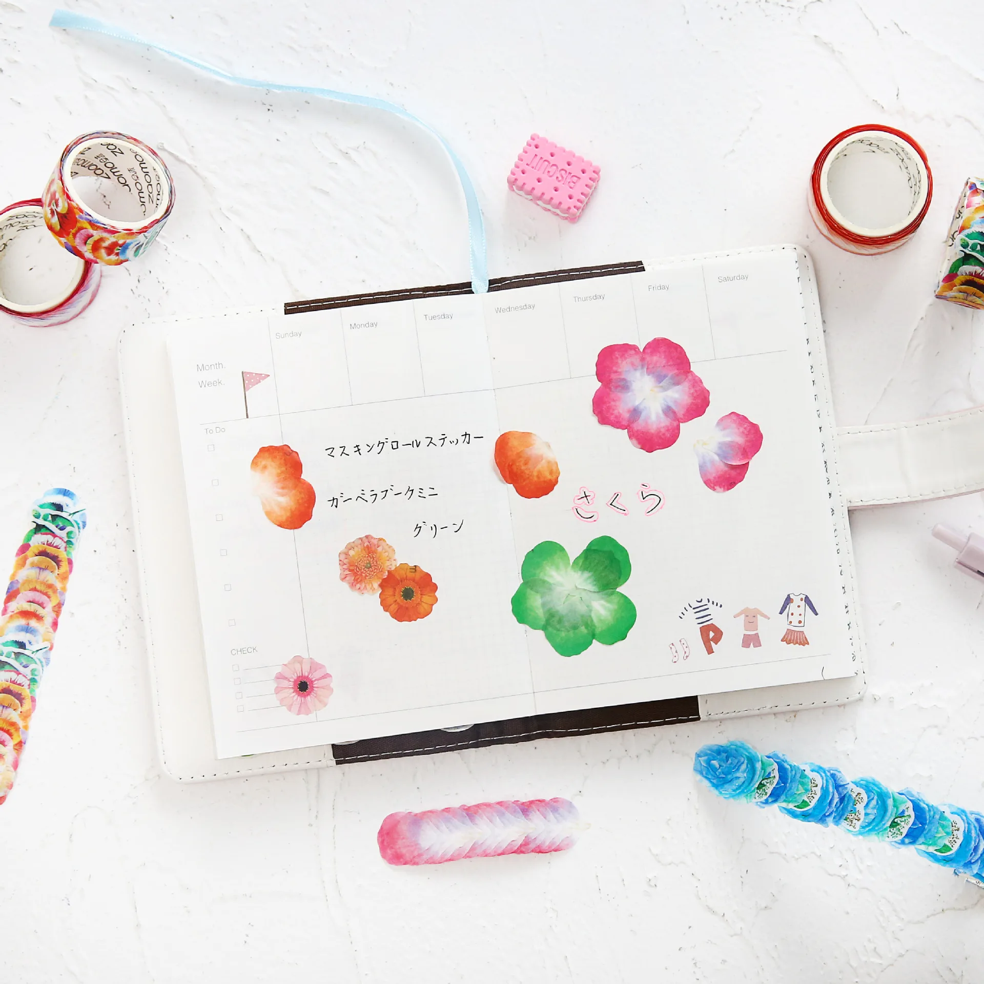 Лепесток Васи Тапа маскирующая лента японские канцелярские принадлежности