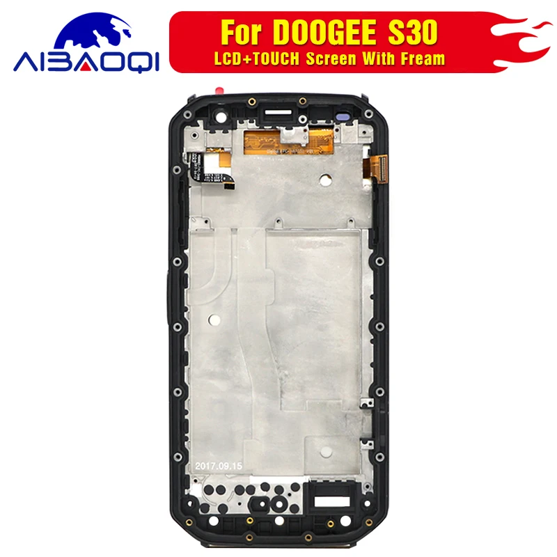 Для DOOGEE S30 сенсорный экран ЖК-дисплей дигитайзер сборка с рамкой запасные части+ инструмент