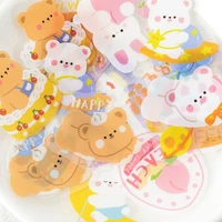 40 pcs pack kawaii little bear and dogs decorative stickers diy scrapbooking diary album stick label party decor