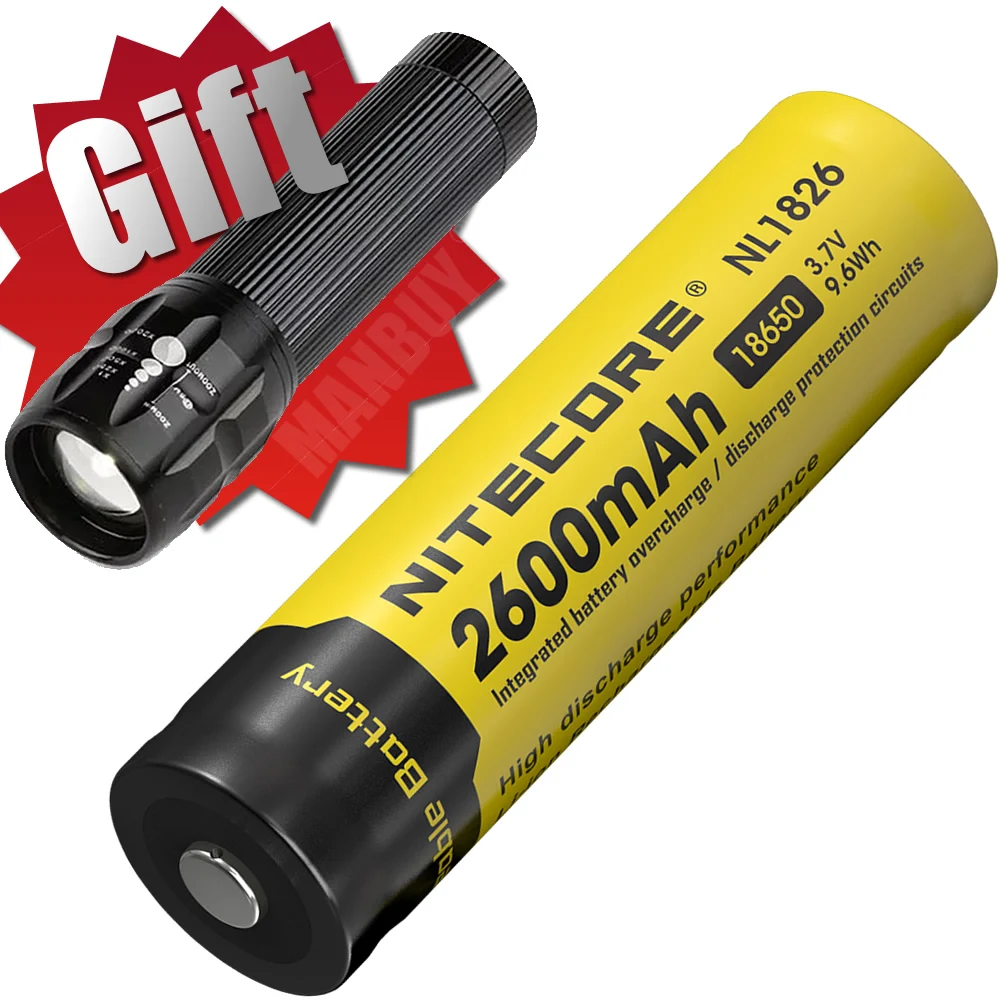 100% оригинал NITECORE NL1823/NL1826/NL1832/NL1834/NL1835 3 7 В литий ионная Защитная батарея Кнопка Топ