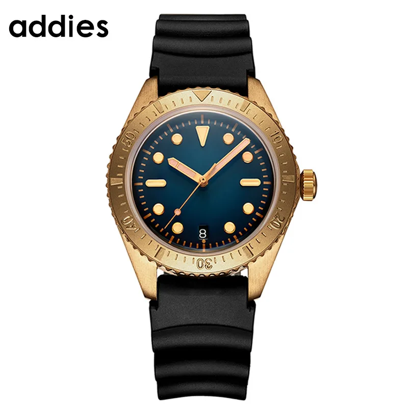 

addies 200 M Diving Mechanical Bronze Men's Watch Retro Waterproof Luminous Watch couple watches pair men and women