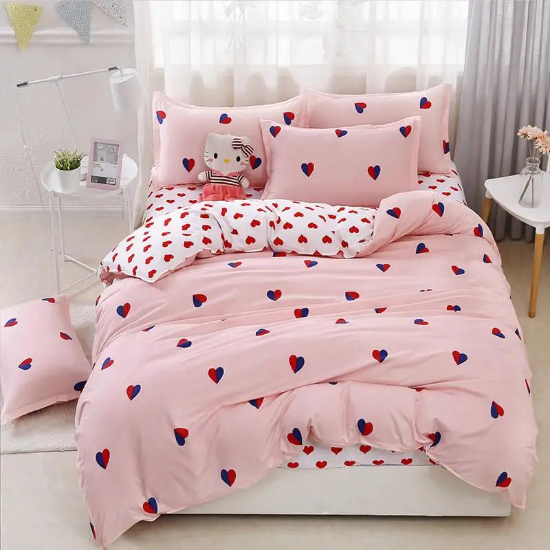 

37Geometric 4pcs Girl Boy Kid Bed Cover Set Duvet Cover Adult Child Bed Sheets And Pillowcases Comforter Bedding Set 2TJ-61009