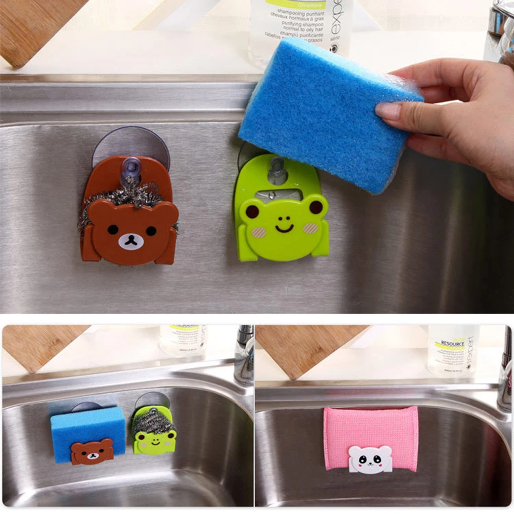 

Sponge Storage Rack Basket Wash Cloth/Toilet Soap Sundries Racks Kitchen Accessories Sink Storage Holders Wall-mounted
