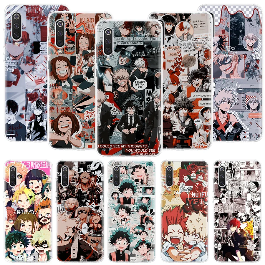 

My Hero Academia Manga Phone Case For Xiaomi Redmi 9 9T 9C 10 Prime 10X 10C 8 7 6 10A 9A 8A 7A 6A S2 K40 Pro K30 K20 Coque Patte