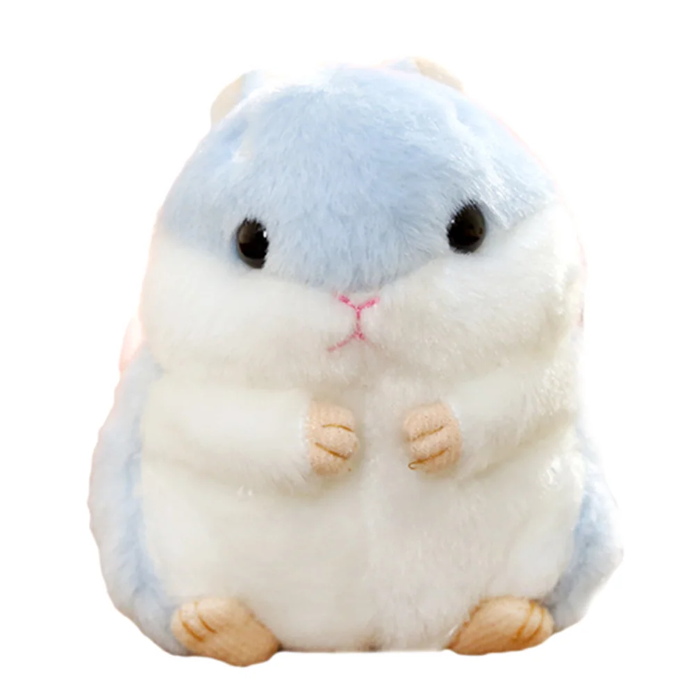 Милые плюшевые игрушки Kawaii сумка Подвеска на рюкзак брелок мягкие животные детские игрушки для детей девочка подарок на день рождения кукла-Хомяк#20 - Цвет: Синий