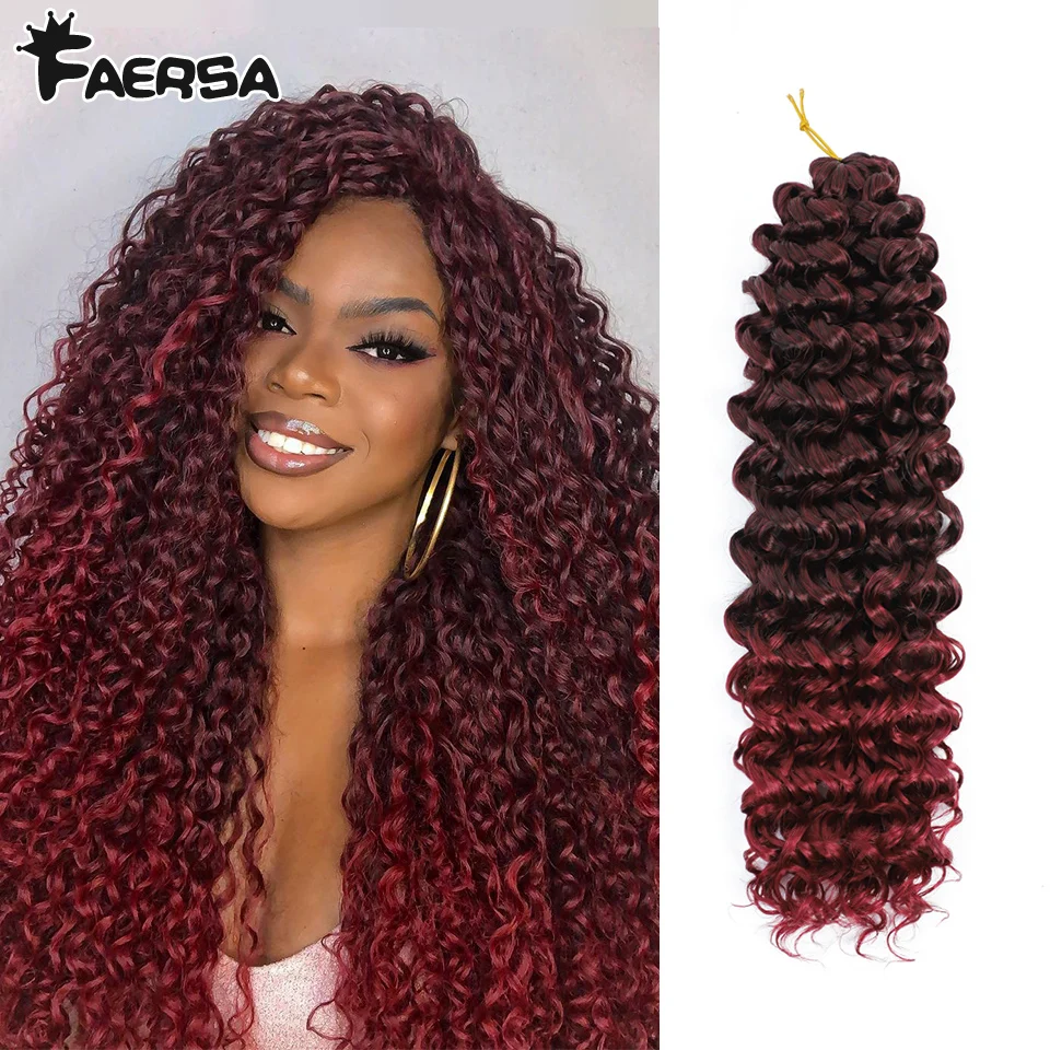 Crochet Hair Afro Curls Braiding Hair Extension Synthetic African Braided Hair For Braids Kinky Curly Soft Ombre Mazo Deep Twist