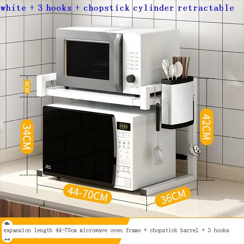 Scolapiatti Keuken Органайзер Нержавеющая сталь Регулируемый Полочка для микроволновой