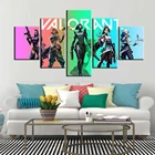 Постер с игрой Valorant, картина маслом в Радужном стиле, ДжеттВайпершалфейрейзРейна, картина маслом на холсте, настенная живопись для домашнего декора