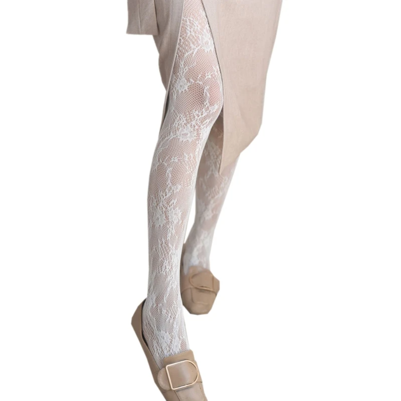 

Women Lolita Sexy Lace Knitted Tights Hollow Out Fishnet Stockings Pantyhose