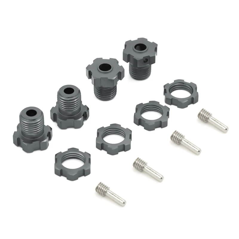 

17mm Aluminum Splined Wheel Hub Set for E-Maxx E-Revo Summit 1/10 RC Model Car