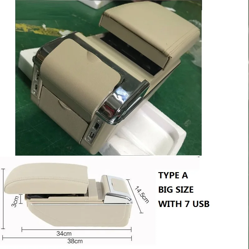 Городской Автомобильный USB подлокотник для BYD F0 автомобильный центральный ящик