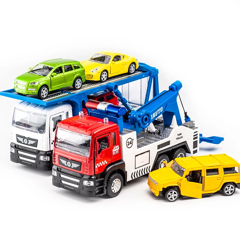 Детский грузовик буксир KIDAMI из сплава Экипировщик 1:50 инженерное транспортное