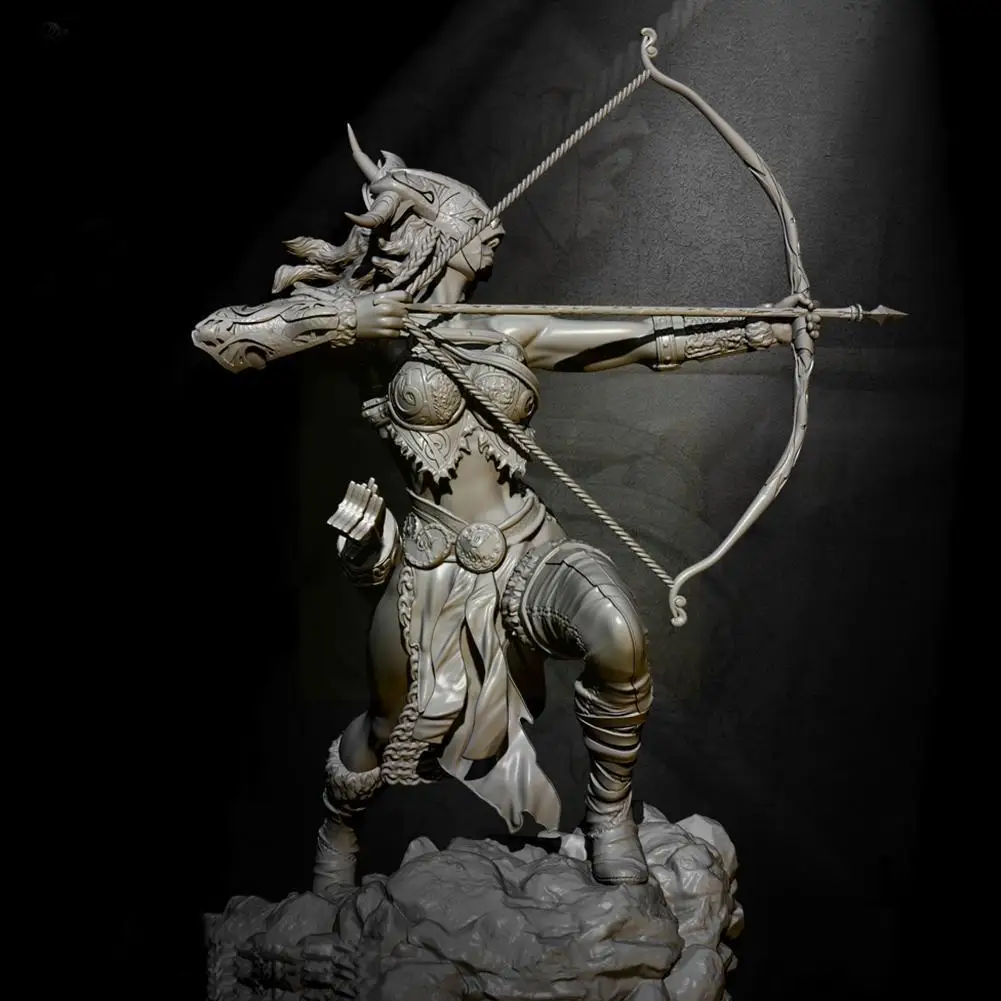 

H75mm 1/24 Field Female Archer Resin Soldier White DIY Painted 2647 Static Model Hand Model Z0K0