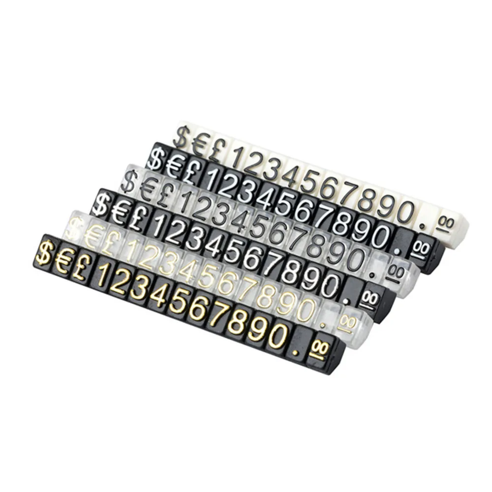 

10 полос мини цена кубики теги монтажные блоки в сочетании с цифрами тег знак часы ювелирные изделия поп ценообразования Дисплей стенд рамка