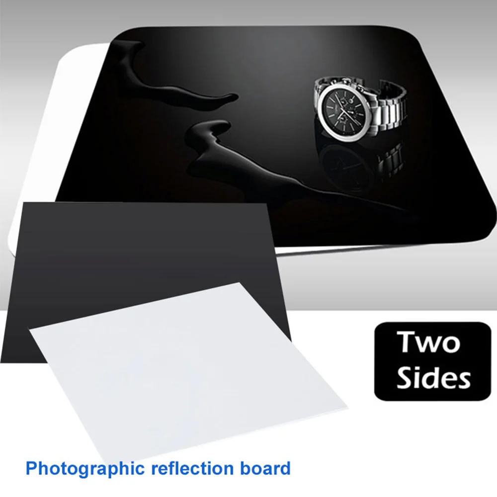 

20/30/40CM Photographic Reflection Board Plastic Board Acrylic White Black Background Studio Accessory Photo Display Board