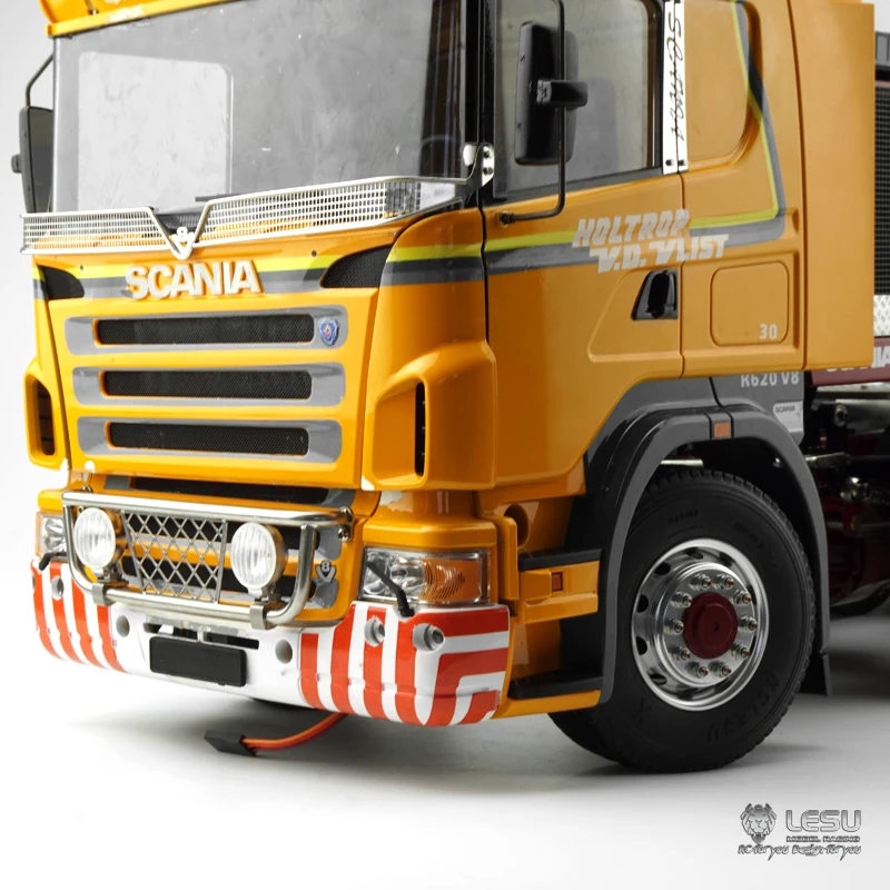 LESU металлический светодиодный фонарь для 1/14 DIY Tamiya Scania RC трактор грузовик модель