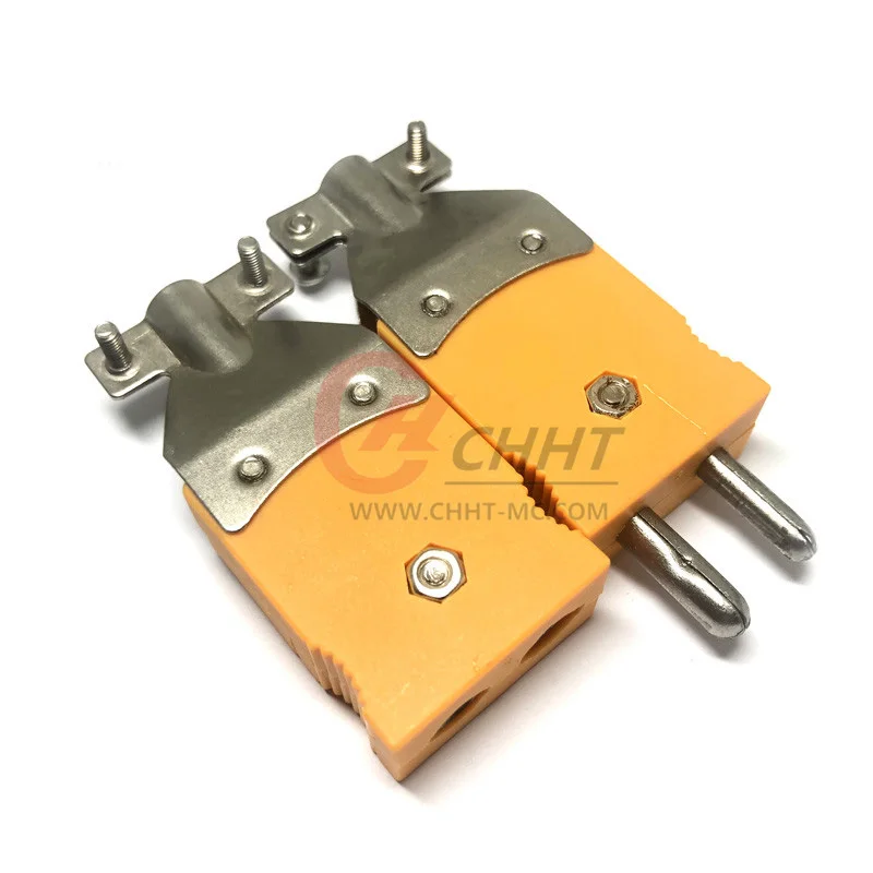 K-образный штекер и гнездо разъема термопары с зажимом |