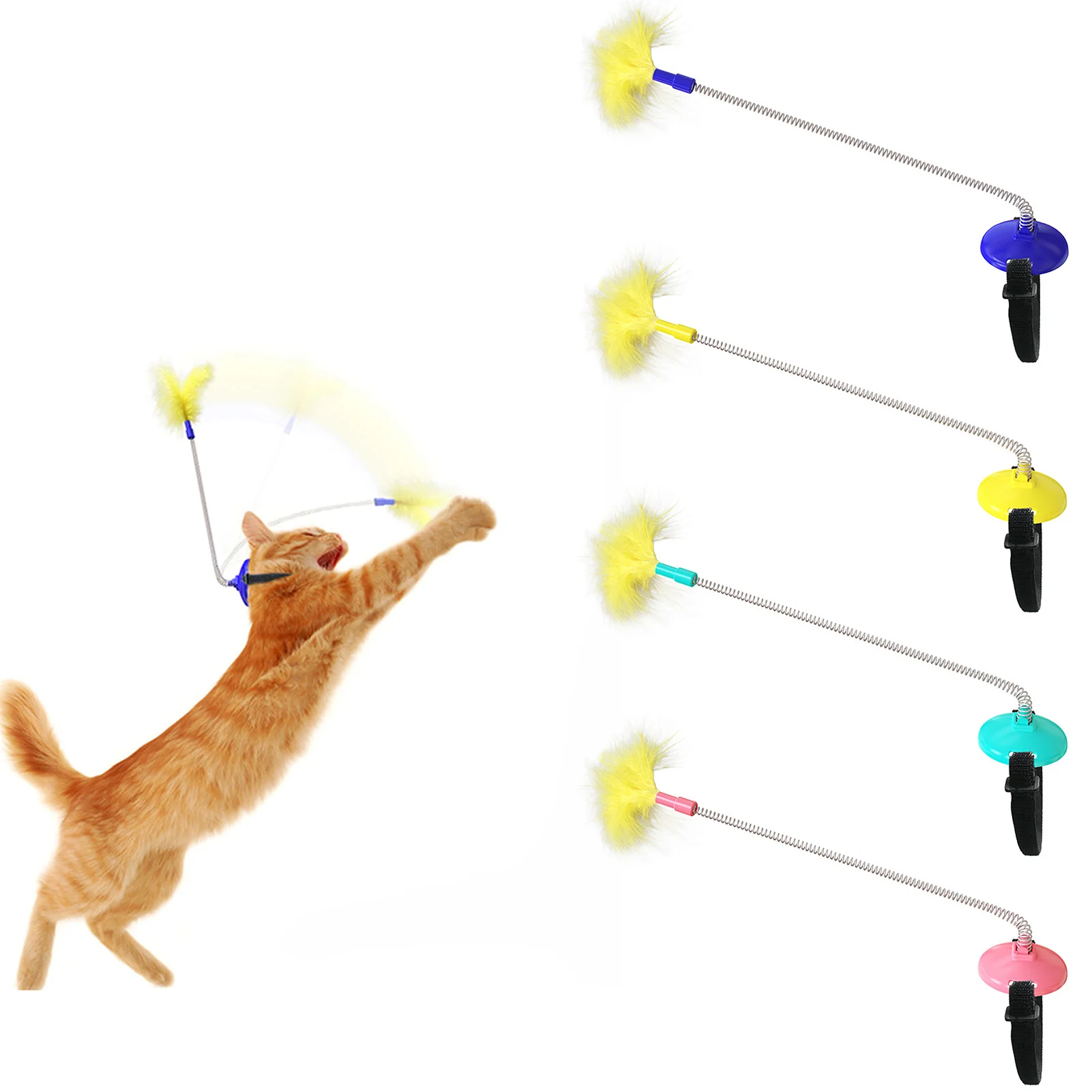 Саморазвлекательная искусственная смешная голова с перьями похлопывающая палка