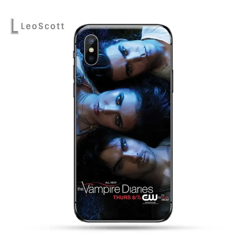 

The Vampire Diaries Stefan Damon Salvatore Phone Case for iPhone 11 12 pro XS MAX 8 7 6 6S Plus X 5S SE 2020 XR mini