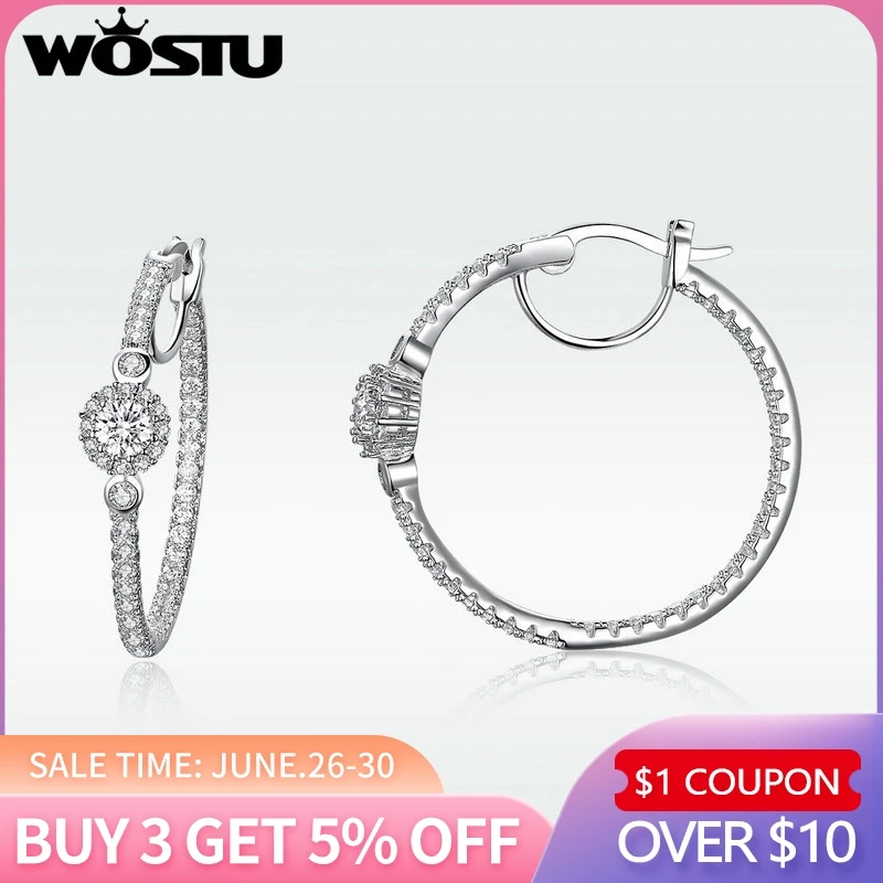 Женские круглые серьги подвески с фианитом SDTE137|Серьги-подвески| |