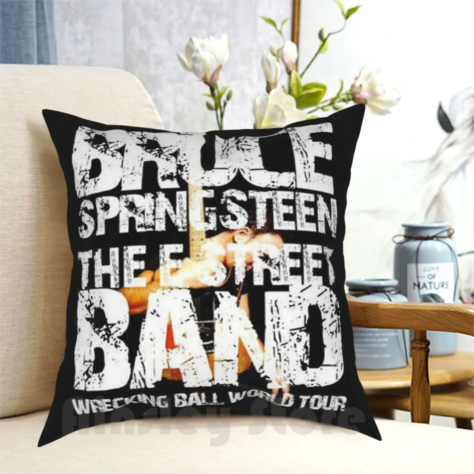 

Самое лучшее для того чтобы купить Подушка Чехол с принтом домашняя мягкая подушка E Street Band Maskes E Street Band