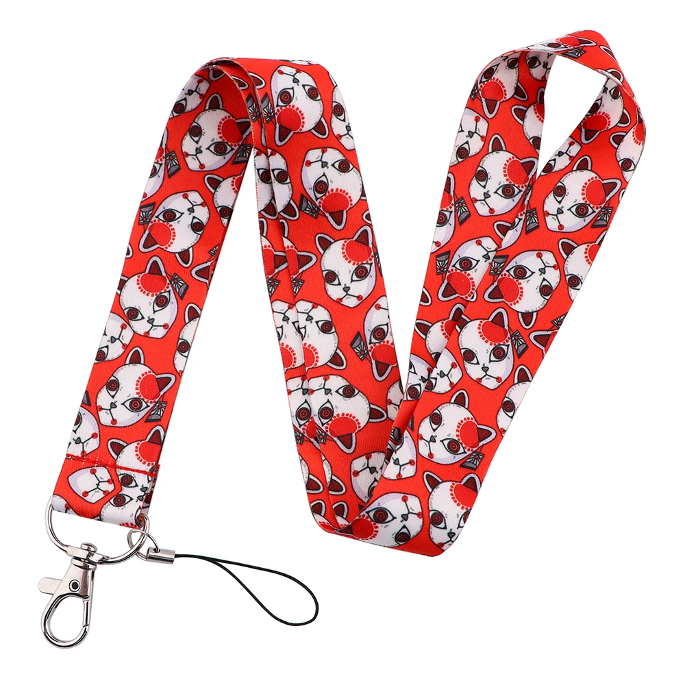 

LB2788 Demon Slayer Keychain Neck Strap Mobile Phone Keys ID Card Holder Lanyard For Keys DIY Hanging Rope Anime Accessories