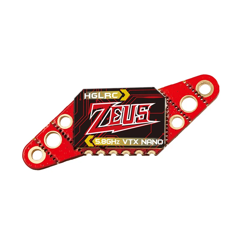 

HGLRC Zeus Nano VTX 350mW FPV5.8G Image Transmission 40CH 350mW Built-in Microphone FPV For DIY FPV Racing Drone