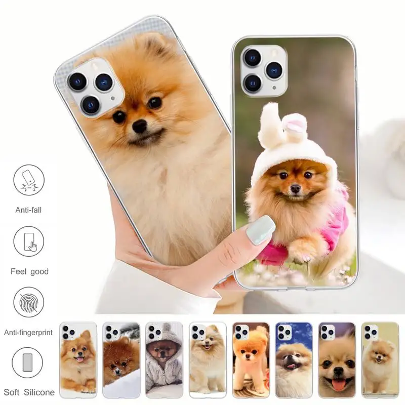 

Pomeranian Dogs Dog Colorful Cute Transparent Phone Case For Xiaomi Redmi K30s Ultra Note 9s 9 Pro Max Mi 10 Lite 11 10T Pro
