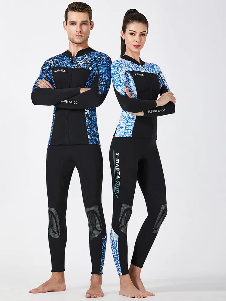 

Diving & Wetsuit Top Neoprene Shirt Piece Full Legging Bottom Dive Men's Suit Surfing Two Scuba 3mm Womens Surfing Snorkeling 3m