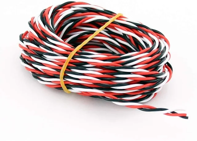 5 м 16 футов 26AWG 22awg 30/60 сердечник поворотный сервоудлинитель кабель JR Futaba витой