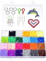 hama beads mi di set 5mm pegboard iron 2 6mm5mm perler fuse beads kit hama beads 3d puzzle diy toy kids creative handmade craft