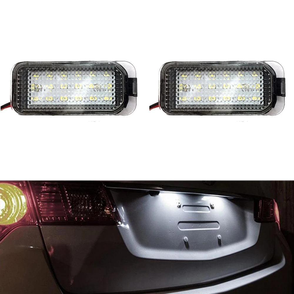 2 шт. 12 В светодиодный номерной знак без ошибок для Ford Galaxy Focus Kuga C MAX задний