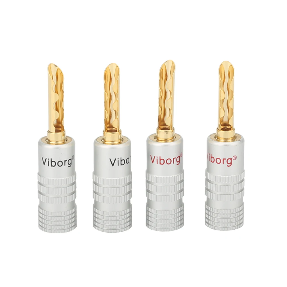 8 шт. штепсельные соединители типа банан с динамиком Виборг 4 мм коннекторы