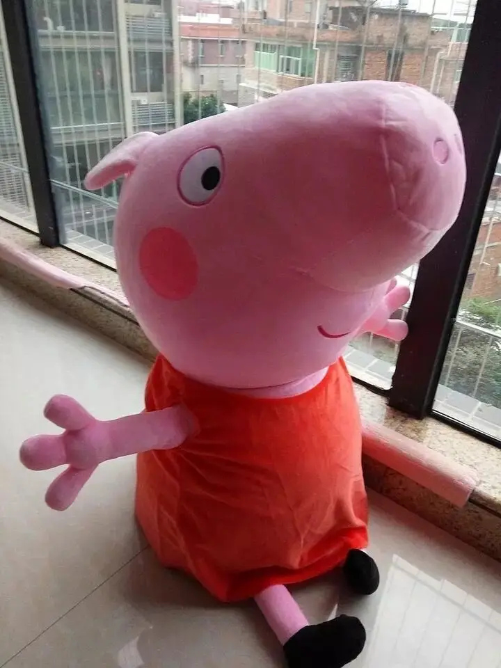 81cm 32'' Large Authentic Peppa Pig Plush Doll Toy + Christmas Gift for Kids - 1pc Peppa George Doll image 3