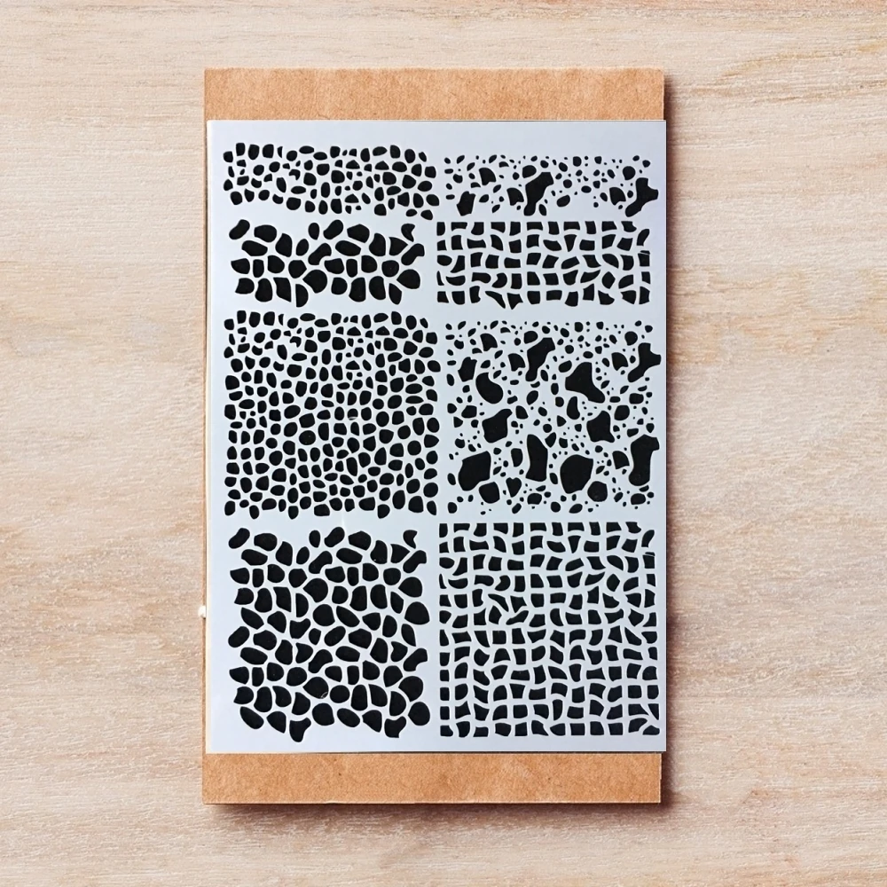 

A4 8 Kinds Mosaic Texture Collection DIY Layering Stencils Painting Scrapbook Coloring Embossing Album Decorative Template