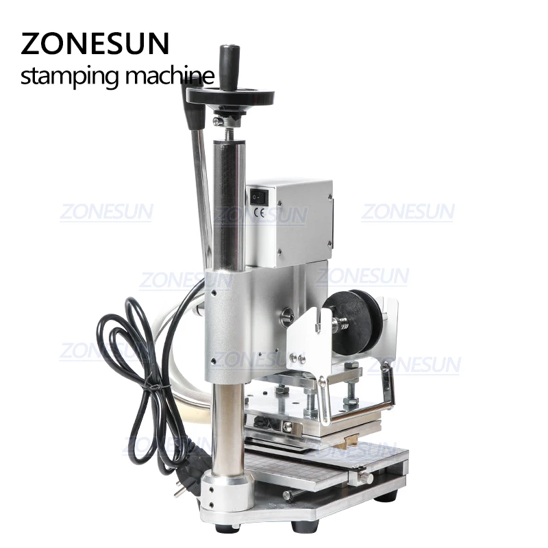 ZONESUN ZS110 slideable workbench цифровая машина для горячего тиснения фольгой кожа тиснение