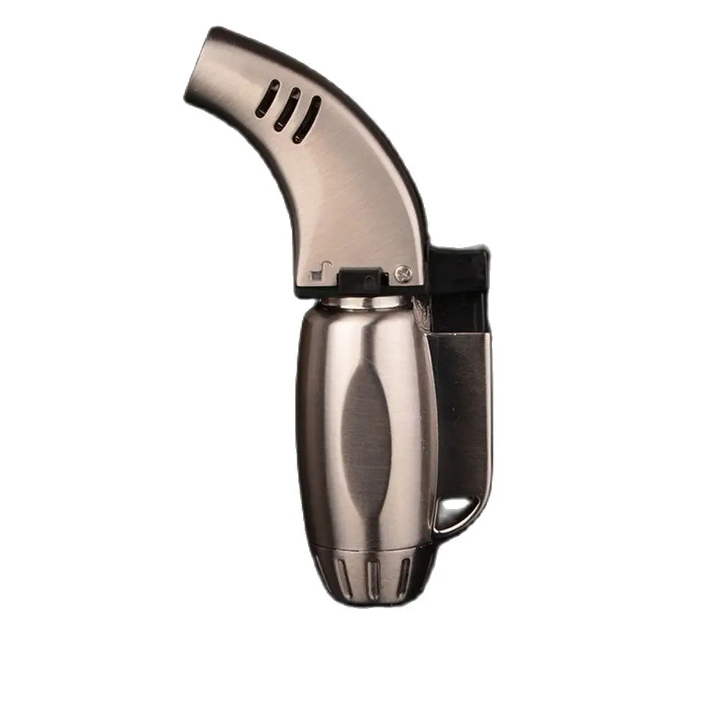 

Butane Lighter Elbow Direct Injection Windproof Cigar Lighter Men'S Gift Kitchen Cigar Accessories