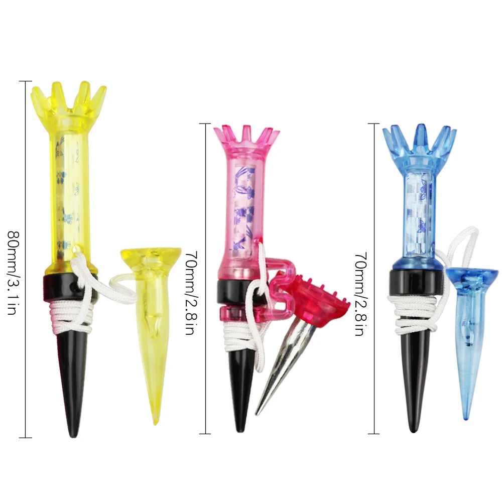 1 шт. магнитные пластиковые тройники для гольфа 70 мм/80 мм 360 градусов |